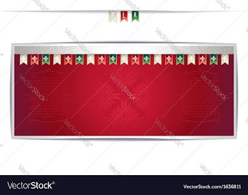 Belarusian card with national pattern and ribbons vector image