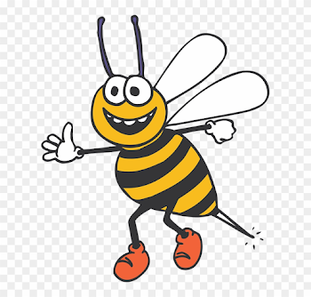 Belated Funny Birthday Wishes Bee Card - Happy Bee Clipart - Free ...