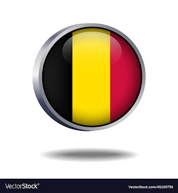 belgium flag button