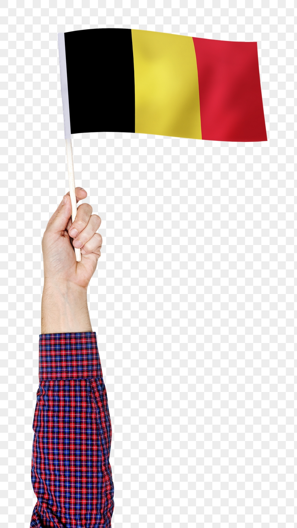 Belgium's flag png in hand | Free PNG - rawpixel