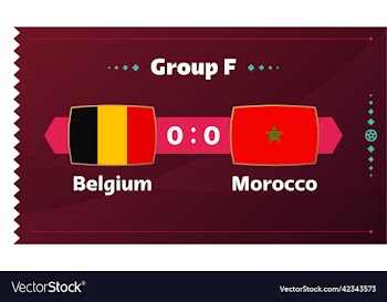 belgium vs morocco football 2022 group f world