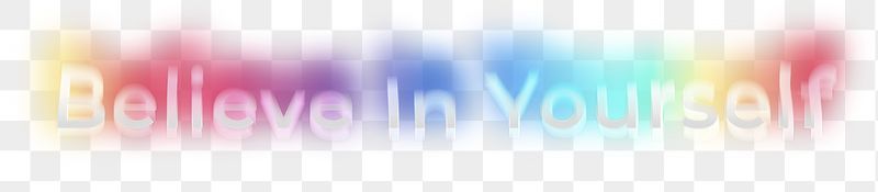 Believe in yourself png word | Free PNG - rawpixel