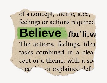 Believe ripped dictionary, editable word | Free PSD - rawpixel