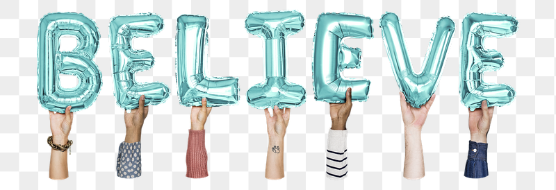 Believe word png, hands holding | Free PNG - rawpixel