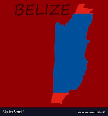 Belize map high detailed isolated on white vector image