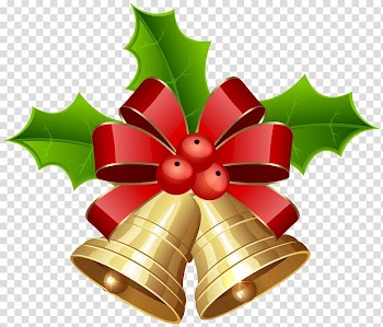 Bell and ribbon art, Christmas decoration Jingle bell , Christmas Bells transparent background PNG clipart