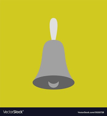 Bell icon alarm service bell handbell sign vector image
