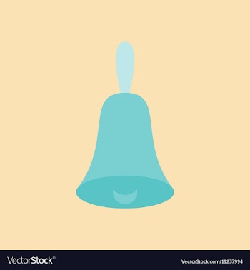 Bell icon alarm service bell handbell sign vector image
