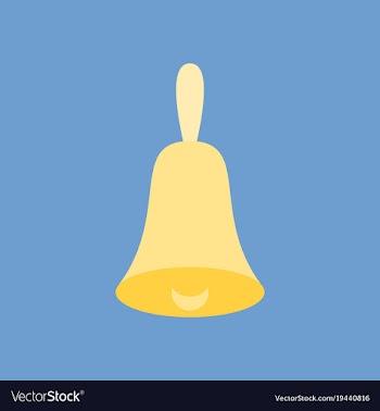 Bell icon alarm service bell handbell sign vector image