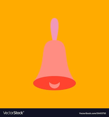 Bell icon alarm service bell handbell sign vector image