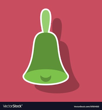 Bell icon alarm service bell handbell sign vector image