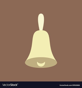 Bell icon alarm service bell handbell sign vector image
