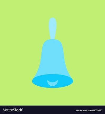 Bell icon alarm service bell handbell sign vector image