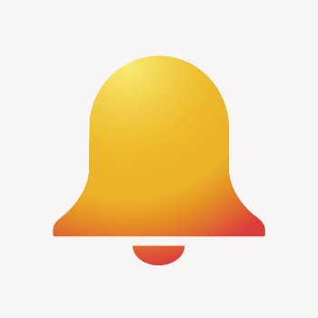 Bell, notification icon, aesthetic gradient | Free Icons - rawpixel
