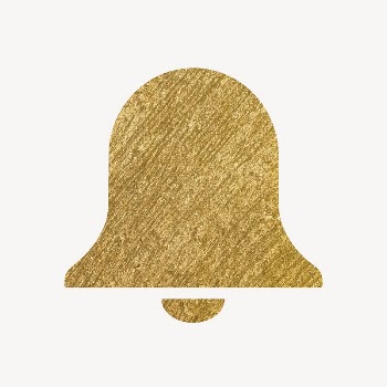 Bell, notification icon, gold illustration | Free Icons - rawpixel