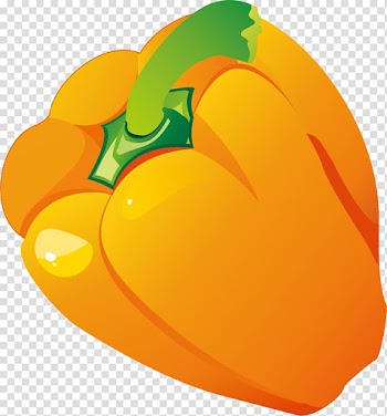 Bell pepper Tempura Pumpkin, Hand painted yellow pumpkin transparent background PNG clipart