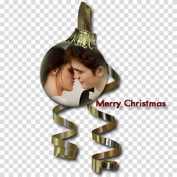 Bella and Edward Christmas Ornament transparent background PNG clipart
