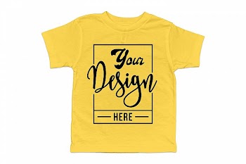 Bella Canvas 3001T, Yellow 3001T Mockup, T-shirt mockup