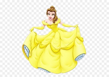 Belle, Beast, Rapunzel, Yellow, Figurine PNG