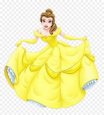 Belle, Beast, Rapunzel, Yellow, White PNG