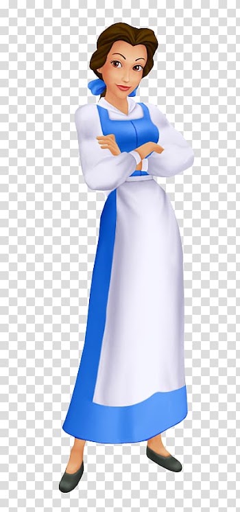 Belle Kingdom Hearts II Kingdom Hearts Birth by Sleep Kingdom Hearts: Chain of Memories Kingdom Hearts 358/2 Days, beauty and the beast transparent background PNG clipart