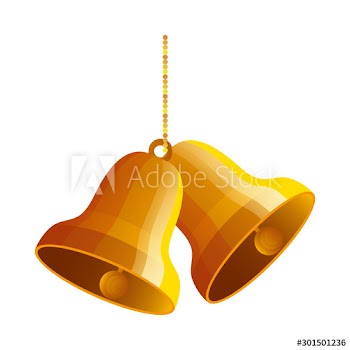 bells christmas hanging design