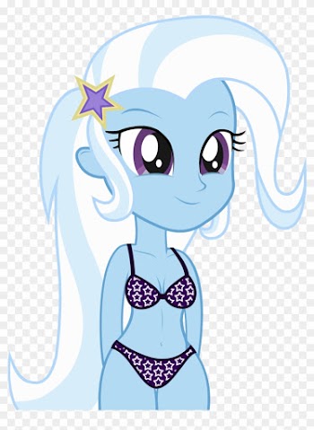 Belly Button, Bra, Clothes, Cool Starry Bra, Cute, - Trixie Lulamoon Equestria Girl