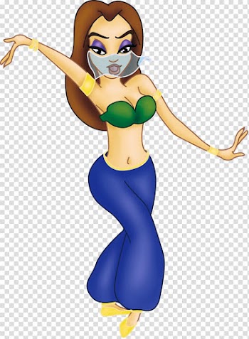Belly dance Cartoon Animation Drawing, Dancers transparent background PNG clipart
