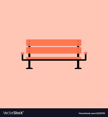 Bench icon vector image