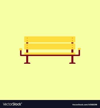 Bench icon vector image
