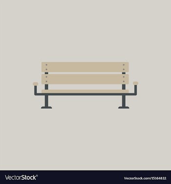 Bench icon vector image