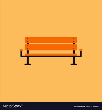 Bench icon vector image