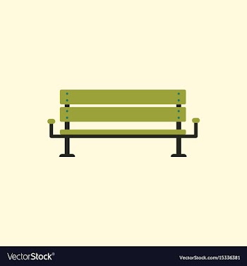 Bench icon vector image