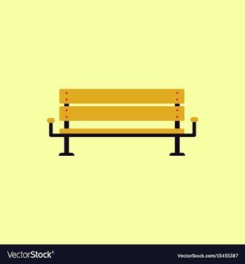 Bench icon vector image