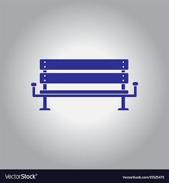 Bench icon vector image