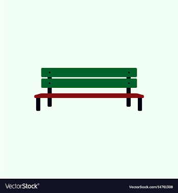Bench vector image