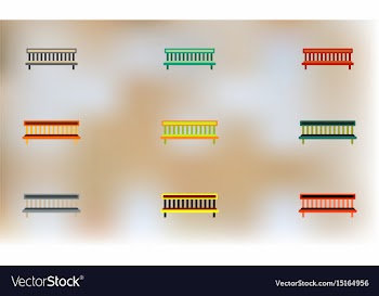 Bench vector image
