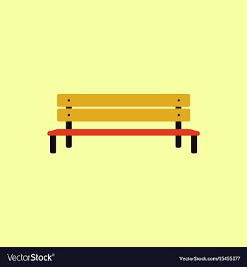 Bench vector image