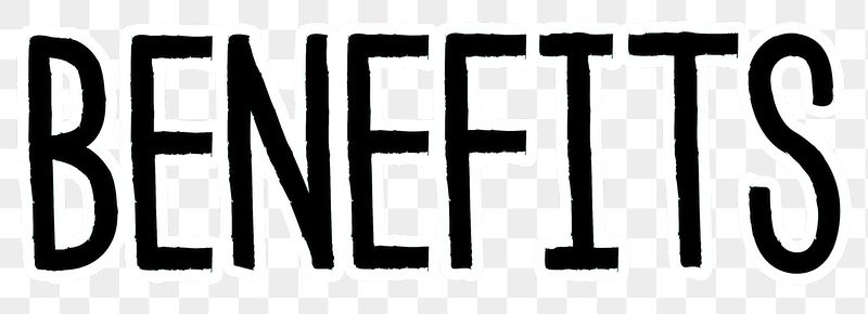 Benefits png word sticker typography, | Free PNG - rawpixel