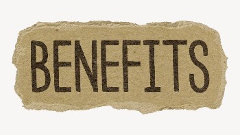 Benefits word, torn craft paper | Free PSD - rawpixel