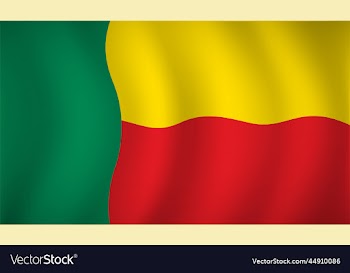 benin flag background