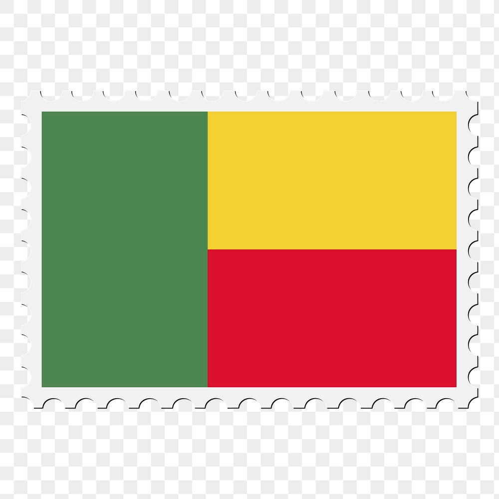 Benin flag png sticker, postage | Free PNG - rawpixel