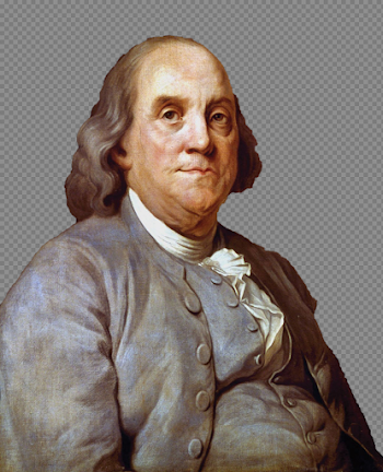 Benjamin Franklin PNG Transparent Image