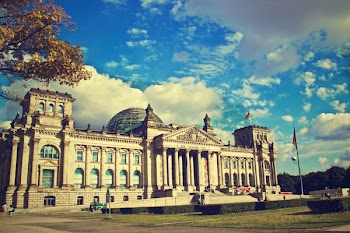          Berlin Building With Blue Sky Free Photo     