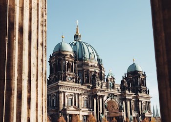 Berlin Cathedral Through Columns
