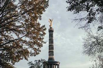 Berlin Victory Column Through Trees