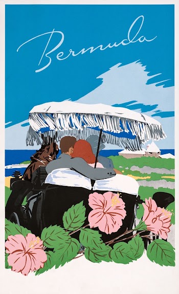 Bermuda (1940-1950) by Adolph Treidler. | Free Photo Illustration - rawpixel