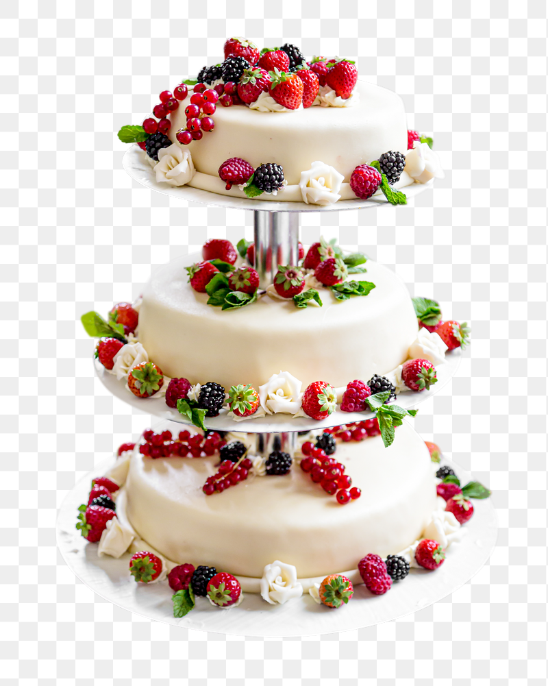 Berry wedding cake png sticker, | Free PNG - rawpixel