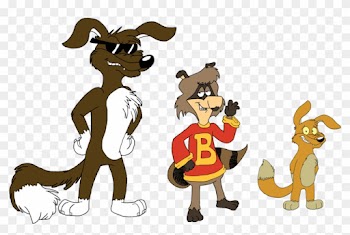 Bert Raccoon's Standing In The Middle Between His True - Cartoon