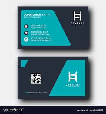 Best business card designs vector image